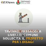 Anteprima di: Taviano, passaggi a livello: Comune sollecita il Prefetto per i disagi