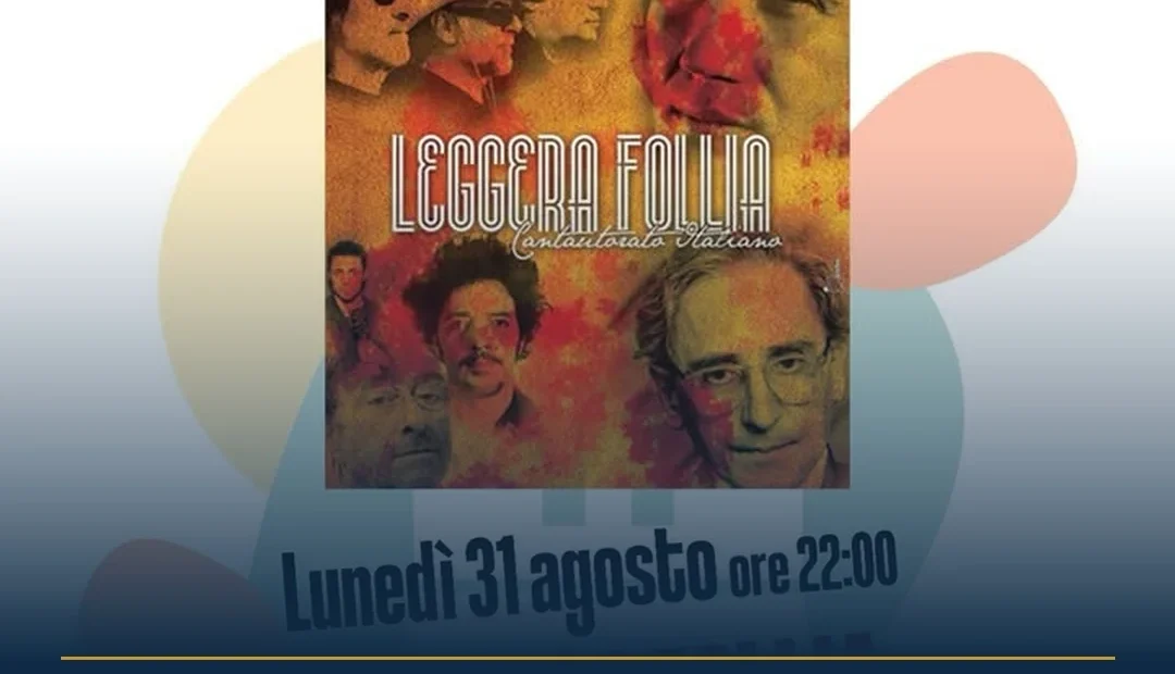 Anteprima di: Torre Vado, Leggera Follia in concerto: omaggio al cantautorato italiano