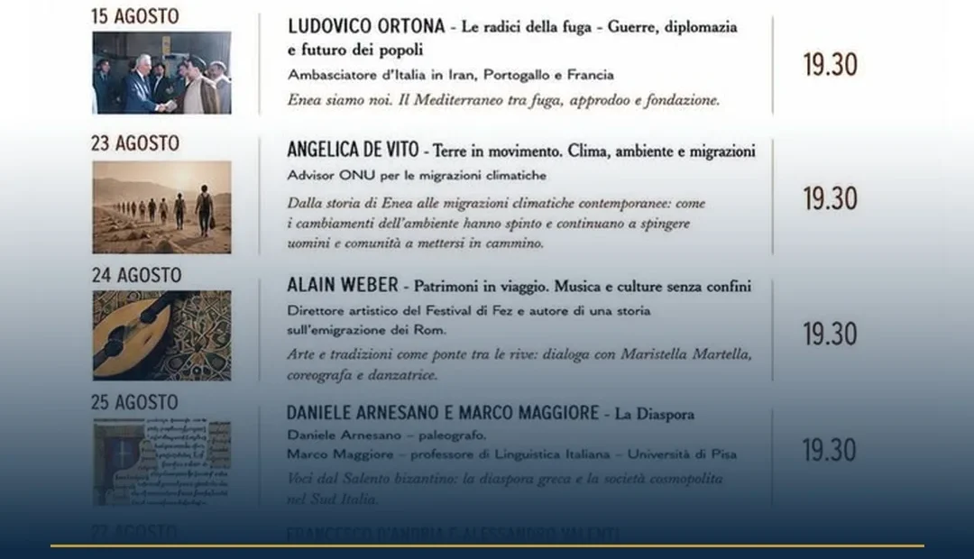 Anteprima di: Tricase, i 'Dialoghi di Enea' proseguono al Castello di Tutino