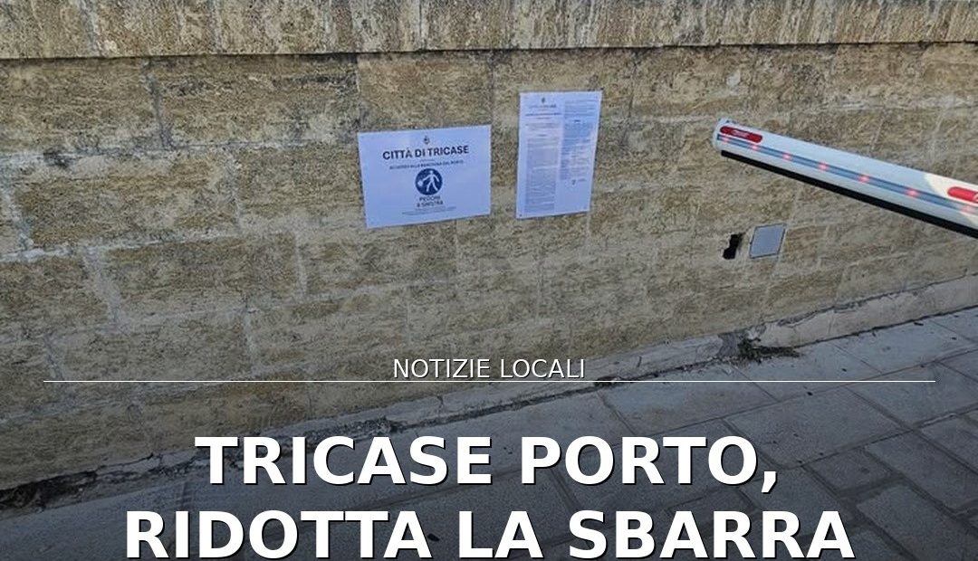 Foto di copertina: Tricase Porto, ridotta la sbarra d’accesso: passaggio pedonale garantito - Tricase