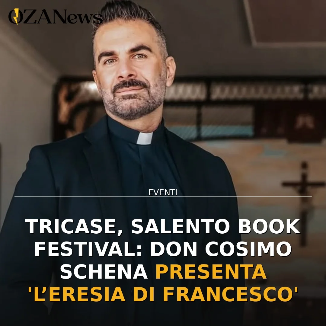 Anteprima di: Tricase, Salento Book Festival: Don Cosimo Schena presenta 'L’eresia di Francesco'