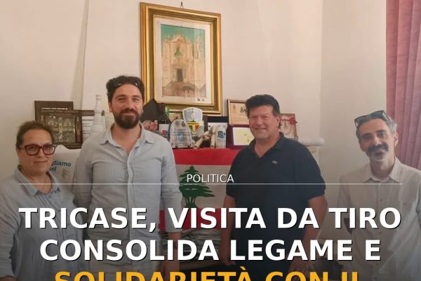 Tricase, visita da Tiro consolida legame e solidarietà con il Libano