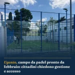 Anteprima di: Ugento, campo da padel pronto da febbraio: cittadini chiedono gestione e accesso