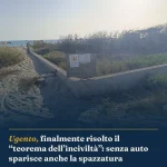 Anteprima di: Ugento, finalmente risolto il “teorema dell’inciviltà”: senza auto sparisce anche la spazzatura