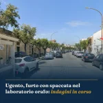 Foto di copertina: Ugento, furto con spaccata nel laboratorio orafo: indagini in corso - Ugento