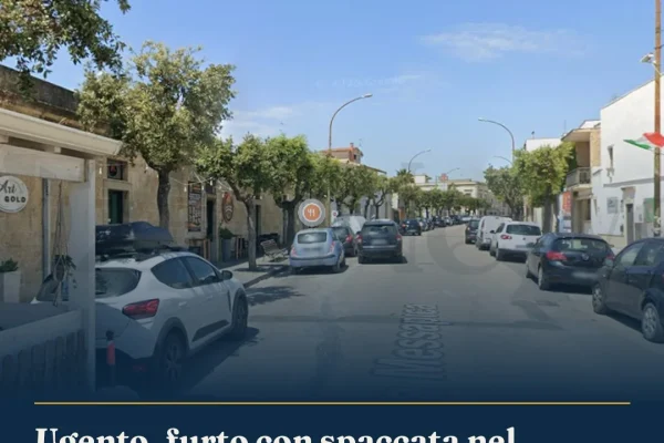 Ugento, furto con spaccata nel laboratorio orafo: indagini in corso