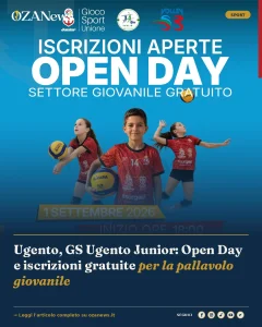 Ugento, GS Ugento Junior: Open Day e iscrizioni gratuite per la pallavolo giovanile