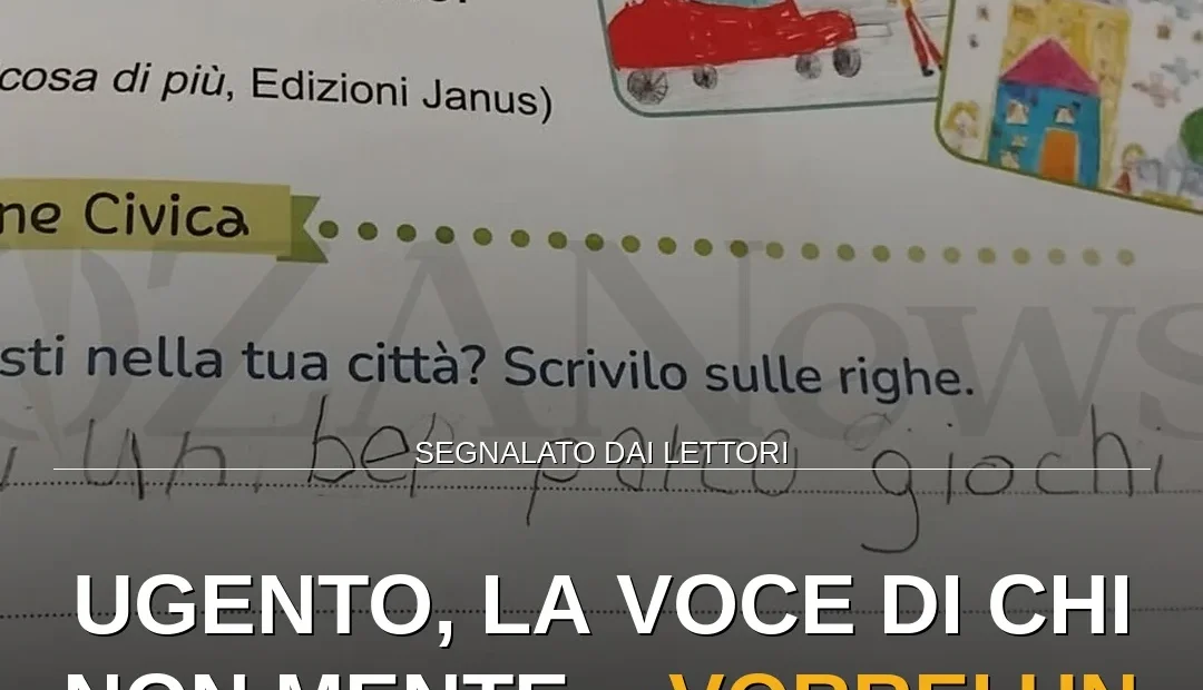 Anteprima di: Ugento, la voce di chi non mente: «Vorrei un parco giochi»