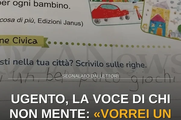 Ugento, la voce di chi non mente: «Vorrei un parco giochi»