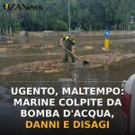 Anteprima di: Ugento, maltempo: marine colpite da bomba d'acqua, danni e disagi