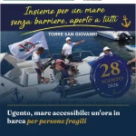 Anteprima di: Ugento, mare accessibile: un'ora in barca per persone fragili