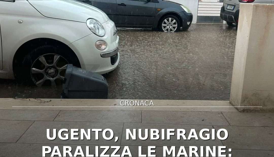 Anteprima di: Ugento, nubifragio paralizza le marine: allagamenti a Torre San Giovanni e Lido Marini