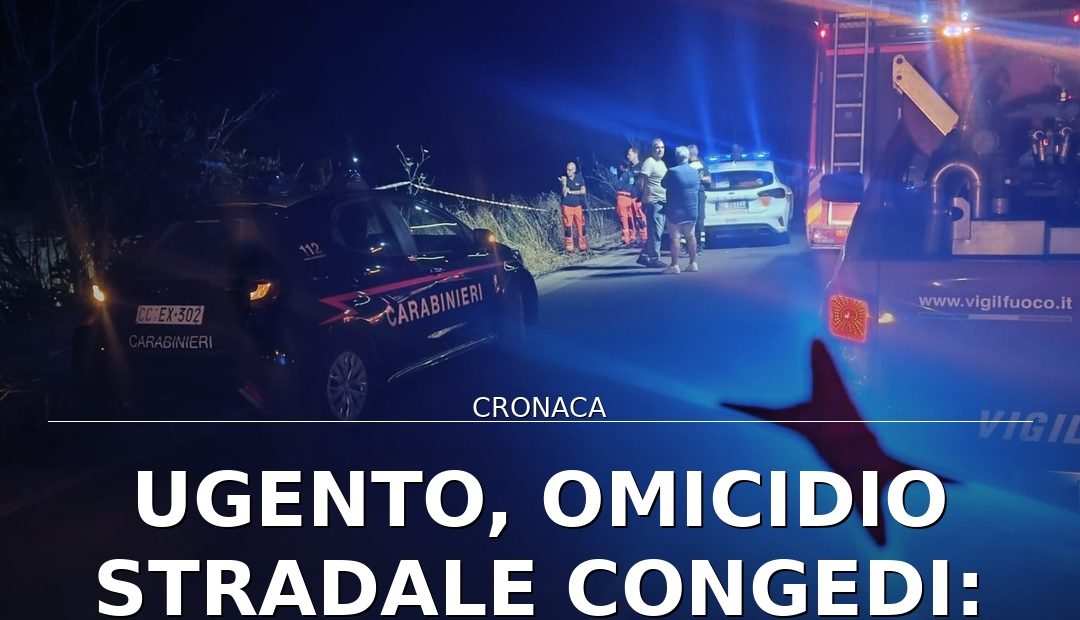 Foto di copertina: Ugento, omicidio stradale Congedi: indagato positivo ai cannabinoidi - Racale