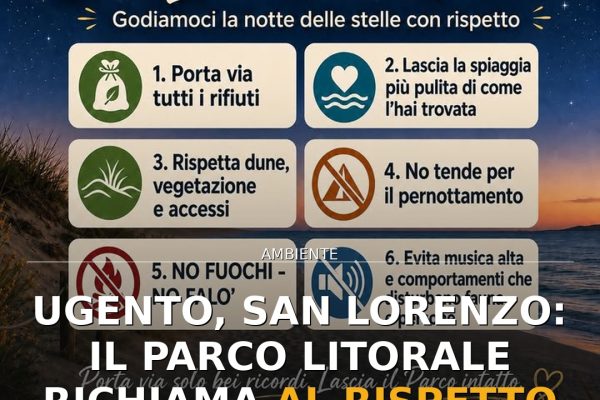 Ugento, San Lorenzo: il Parco Litorale richiama al rispetto delle spiagge