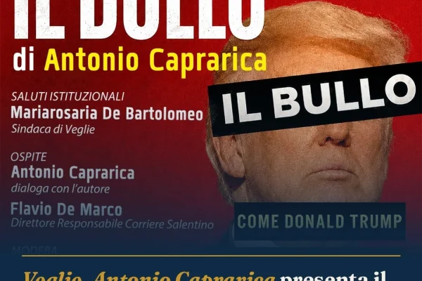 Veglie, Antonio Caprarica presenta il suo libro “Il bullo” al Chiostro