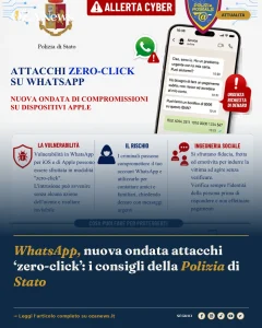 WhatsApp, nuova ondata attacchi ‘zero-click’: i consigli della Polizia di Stato