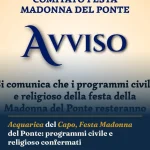 Anteprima di: Acquarica del Capo, Festa Madonna del Ponte: programmi civile e religioso confermati