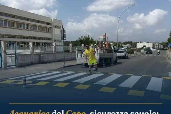 Acquarica del Capo, sicurezza scuole: interventi su segnaletica stradale