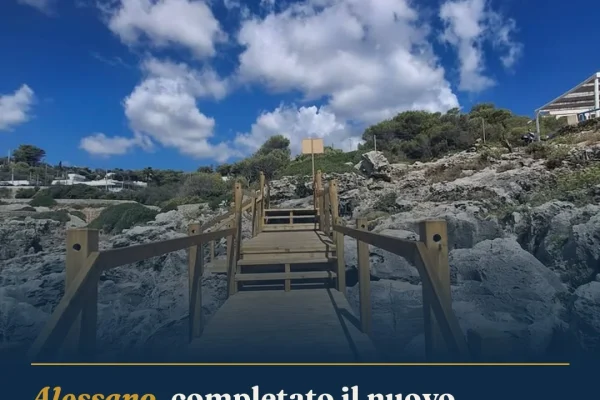 Alessano, completato il nuovo percorso pedonale a Marina di Novaglie