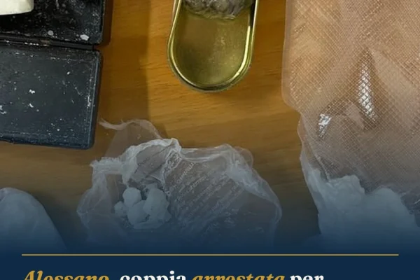 Alessano, coppia arrestata per spaccio: sequestrati oltre 110 grammi di droga