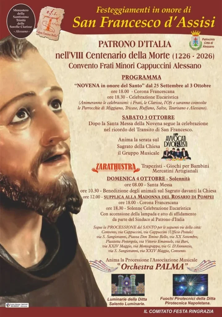 Dettaglio 2: Alessano, festeggiamenti per San Francesco d'Assisi: musica e tradizione