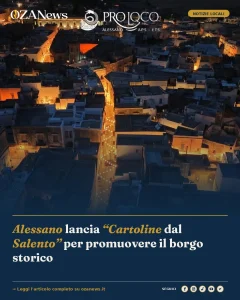 Anteprima di: Alessano lancia “Cartoline dal Salento” per promuovere il borgo storico