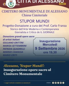 Alessano, 'Stupor Mundi': inaugurazione opere sacre al Cimitero Monumentale