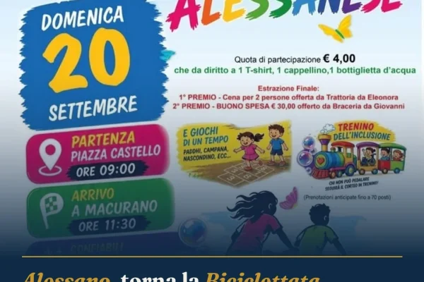 Alessano, torna la Biciclettata Alessanese: sport e comunità il 20 settembre