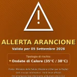 Anteprima di: Allerta Arancione per Ondate di Calore nel Salento: attese temperature fino a 35°C
