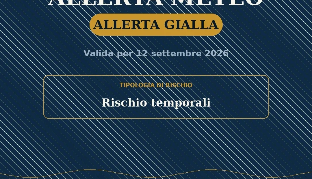 Anteprima di: Allerta Gialla per il Salento (Sabato 12 settembre): Temporali