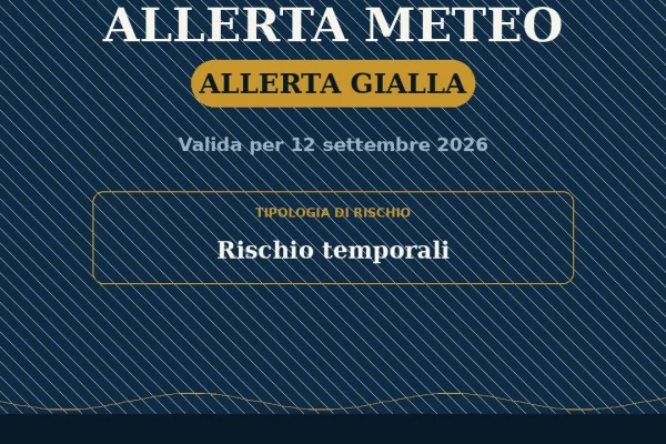 Allerta Gialla per il Salento (Sabato 12 settembre): Temporali