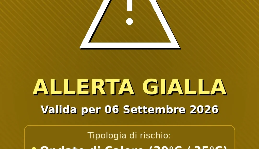 Anteprima di: Allerta Gialla per Ondate di Calore nel Salento: attese temperature fino a 30°C