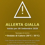 Anteprima di: Allerta Gialla per Ondate di Calore nel Salento: attese temperature fino a 30°C