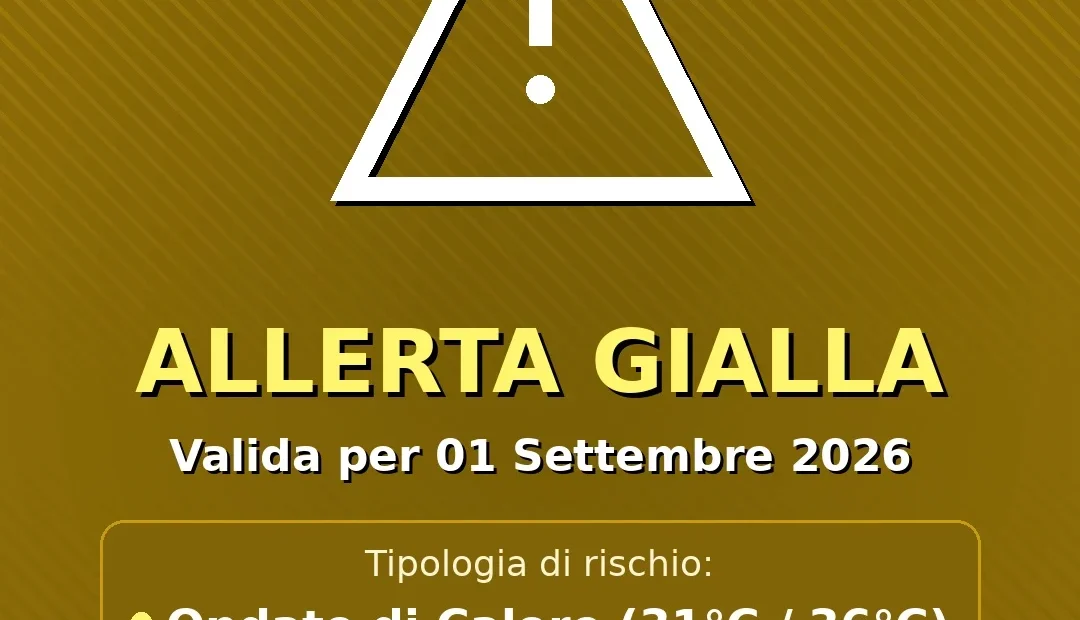 Anteprima di: Allerta Gialla per Ondate di Calore nel Salento: attese temperature fino a 31°C