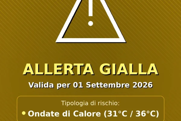Allerta Gialla per Ondate di Calore nel Salento: attese temperature fino a 31°C