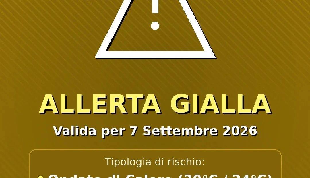 Anteprima di: Allerta Gialla per Ondate di Calore nel Salento (Lunedì 7 settembre): attese temperature fino a 30°C