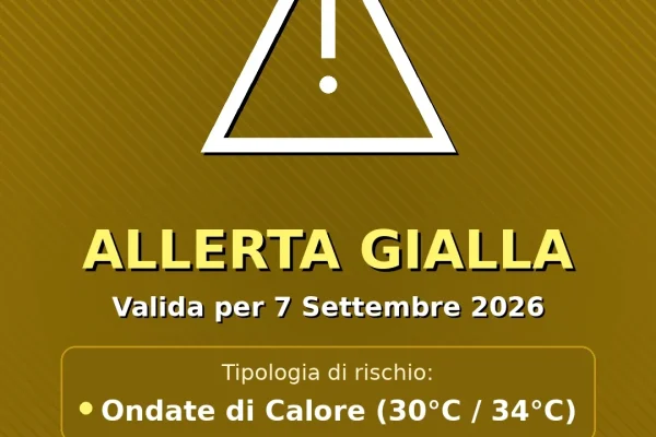 Allerta Gialla per Ondate di Calore nel Salento (Lunedì 7 settembre): attese temperature fino a 30°C