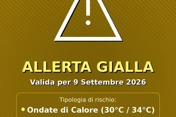 Allerta Gialla per Ondate di Calore nel Salento (Mercoledì 9 settembre): attese temperature fino a 30°C