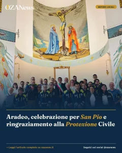 Anteprima di: Aradeo, celebrazione per San Pio e ringraziamento alla Protezione Civile