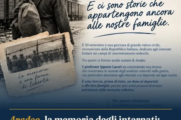 Aradeo, la memoria degli internati: ricerca di Luceri e appello alle famiglie
