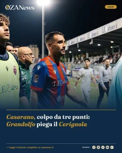Anteprima di: Casarano, colpo da tre punti: Grandolfo piega il Cerignola