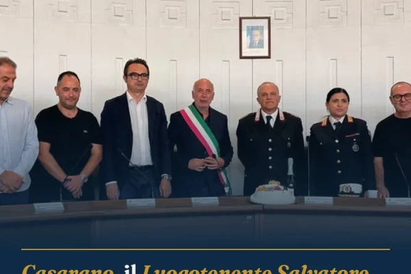 Casarano, il Luogotenente Salvatore Orazi a riposo dopo 30 anni in città