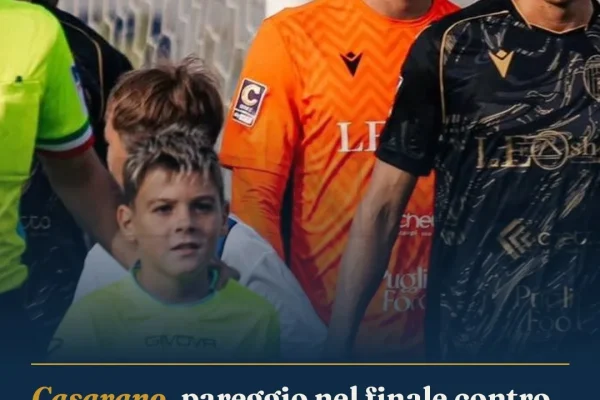 Casarano, pareggio nel finale contro il Savoia in Serie C