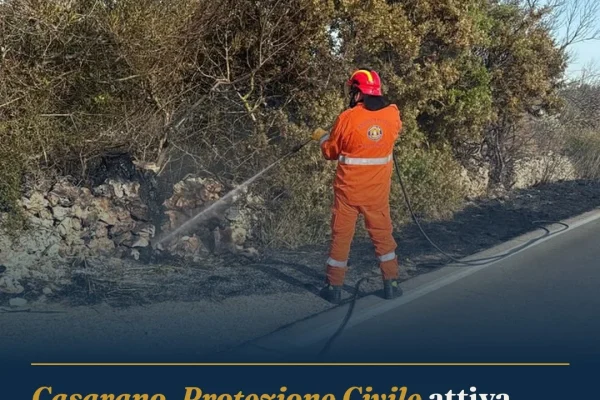 Casarano, Protezione Civile attiva per due interventi a Taviano e Matino