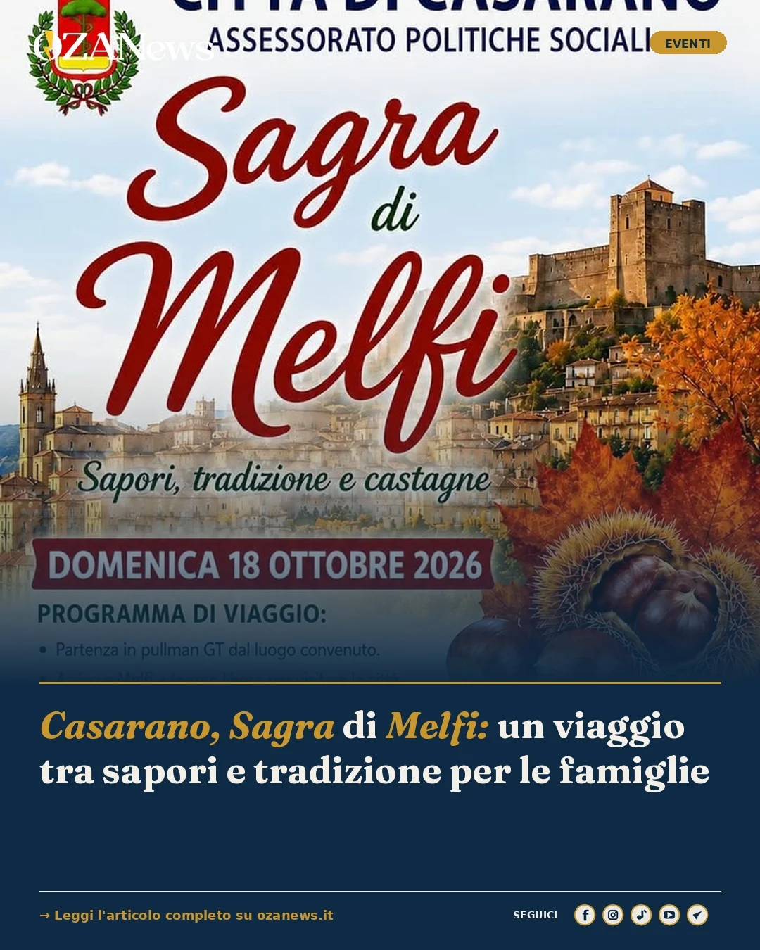 Anteprima di: Casarano, Sagra di Melfi: un viaggio tra sapori e tradizione per le famiglie