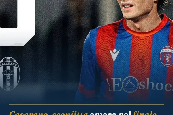 Casarano, sconfitta amara nel finale contro il Monopoli: un autogol decide il derby