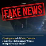Anteprima di: Castrignano del Capo, Comune smentisce fake news: "Uomo incappucciato è falso"
