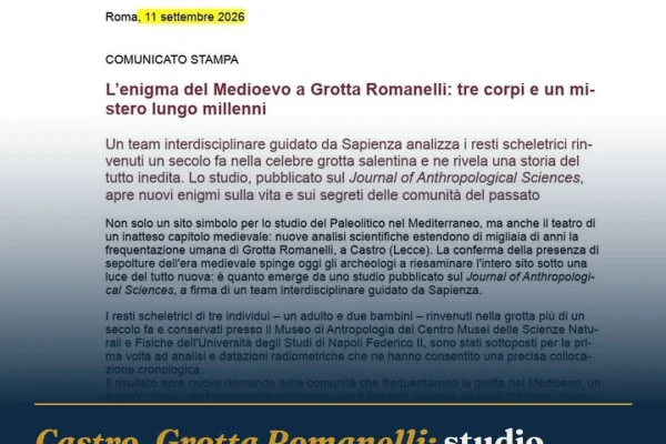 Castro, Grotta Romanelli: studio rivela frequentazione medievale, riscrive storia del sito