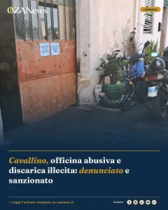 Anteprima di: Cavallino, officina abusiva e discarica illecita: denunciato e sanzionato
