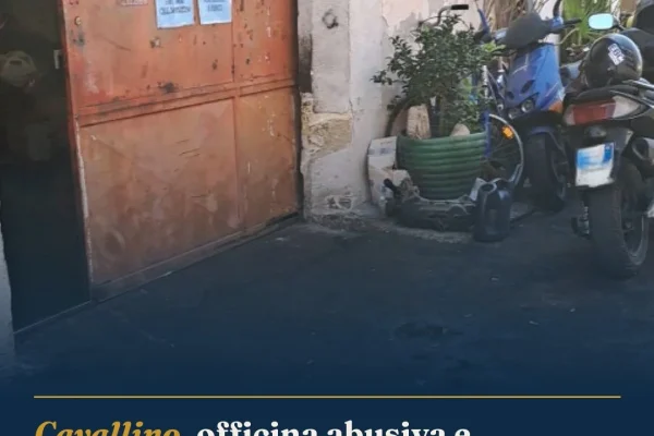 Cavallino, officina abusiva e discarica illecita: denunciato e sanzionato